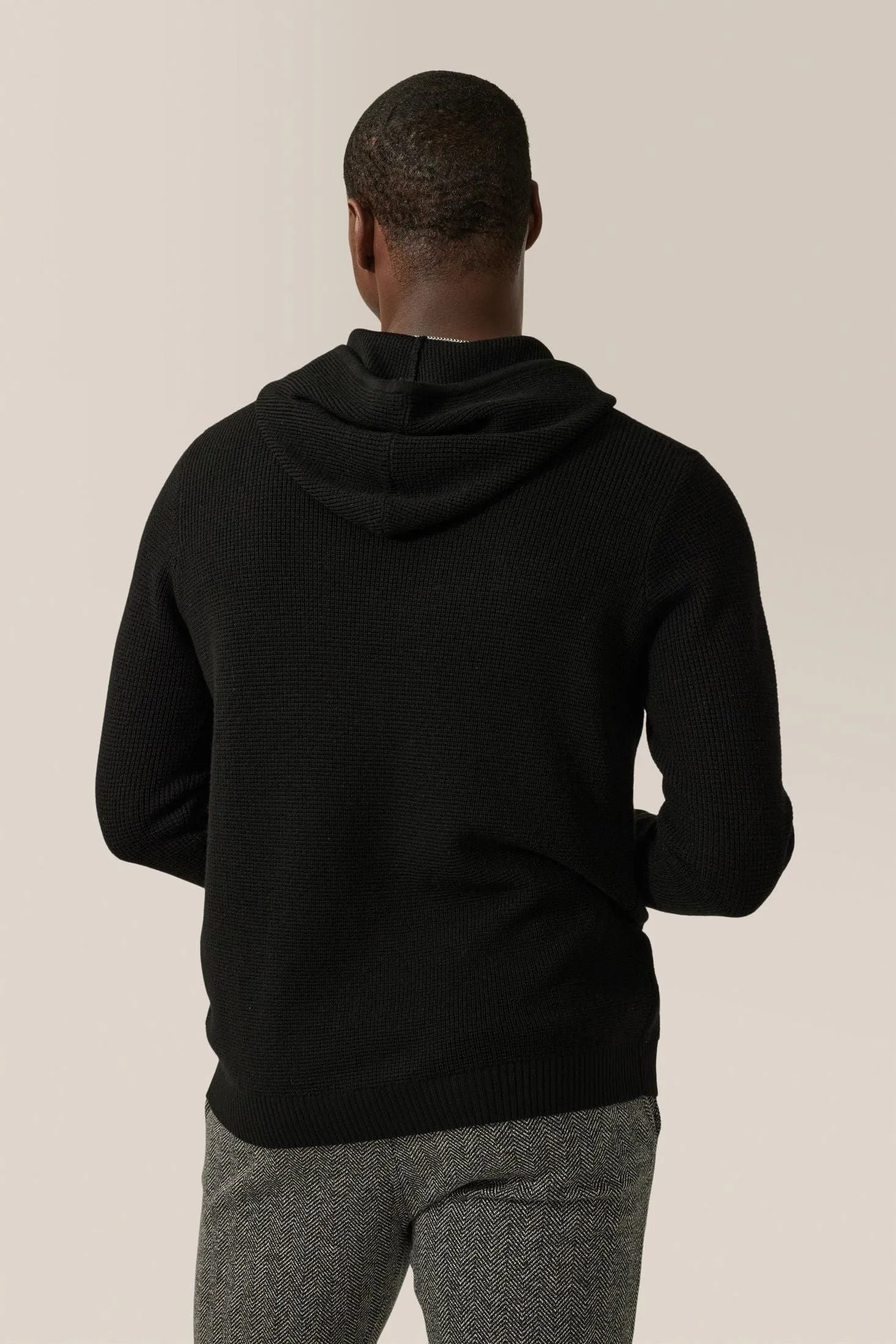 Aspire Waffle-Stitch Hoodie | Merino Wool