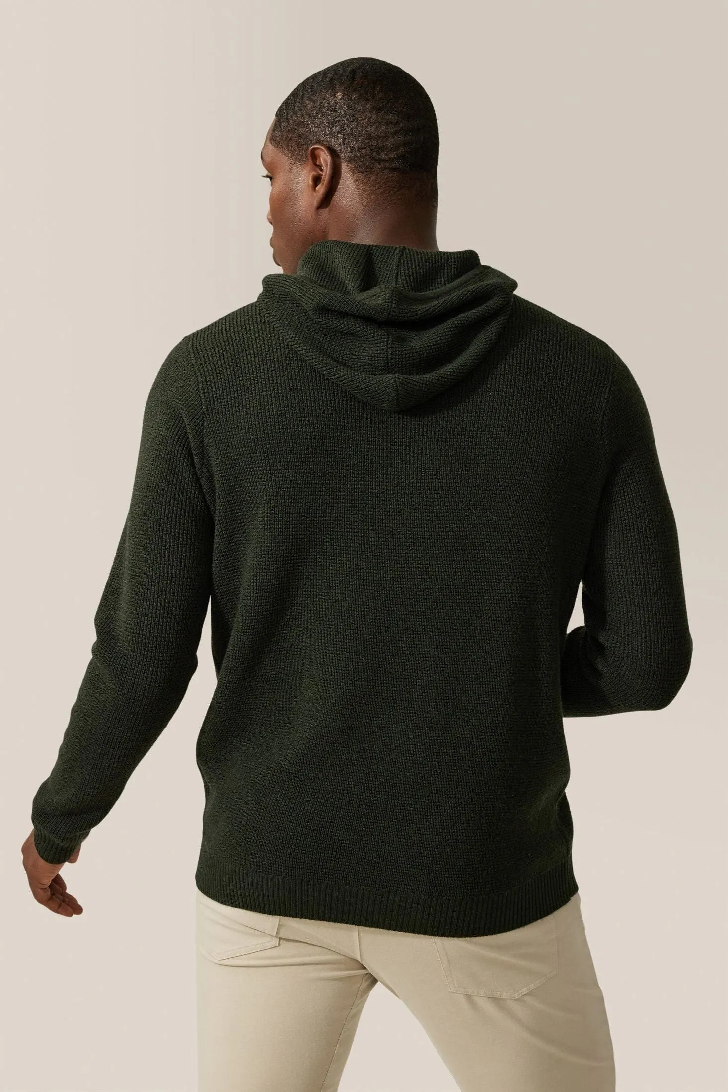 Aspire Waffle-Stitch Hoodie | Merino Wool