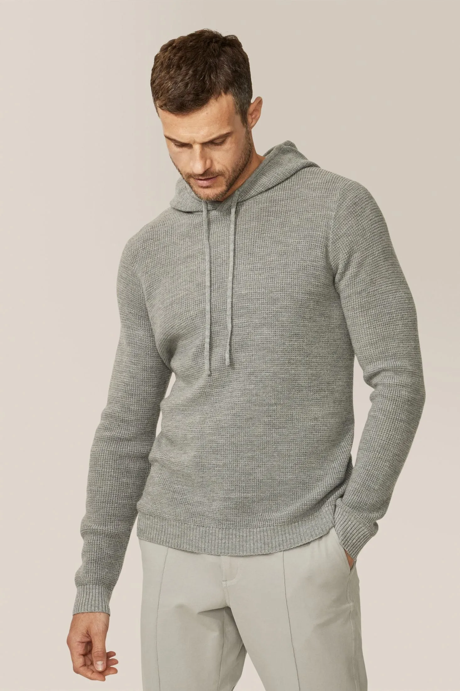 Aspire Waffle-Stitch Hoodie | Merino Wool