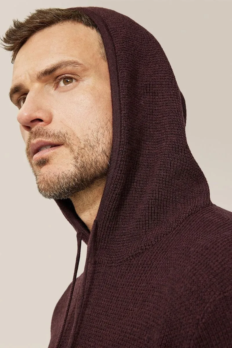 Aspire Waffle-Stitch Hoodie | Merino Wool