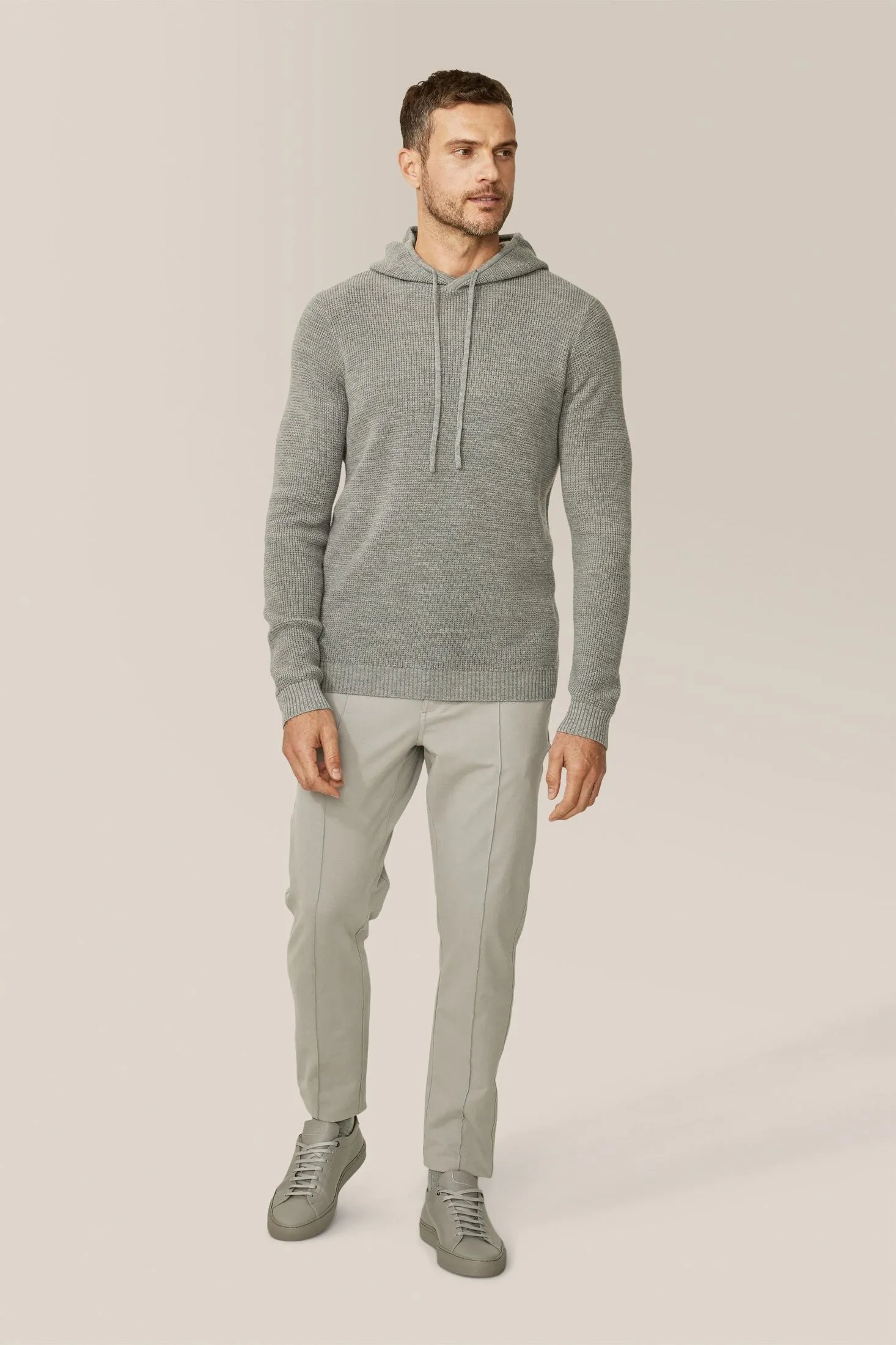 Aspire Waffle-Stitch Hoodie | Merino Wool