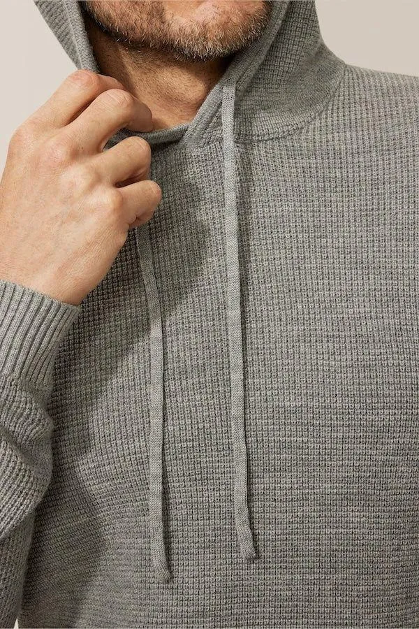 Aspire Waffle-Stitch Hoodie | Merino Wool