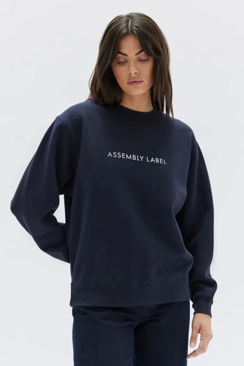 Assembly Label - The Logo Fleece - True Navy/White