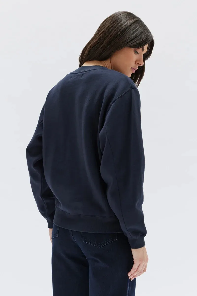 Assembly Label - The Logo Fleece - True Navy/White