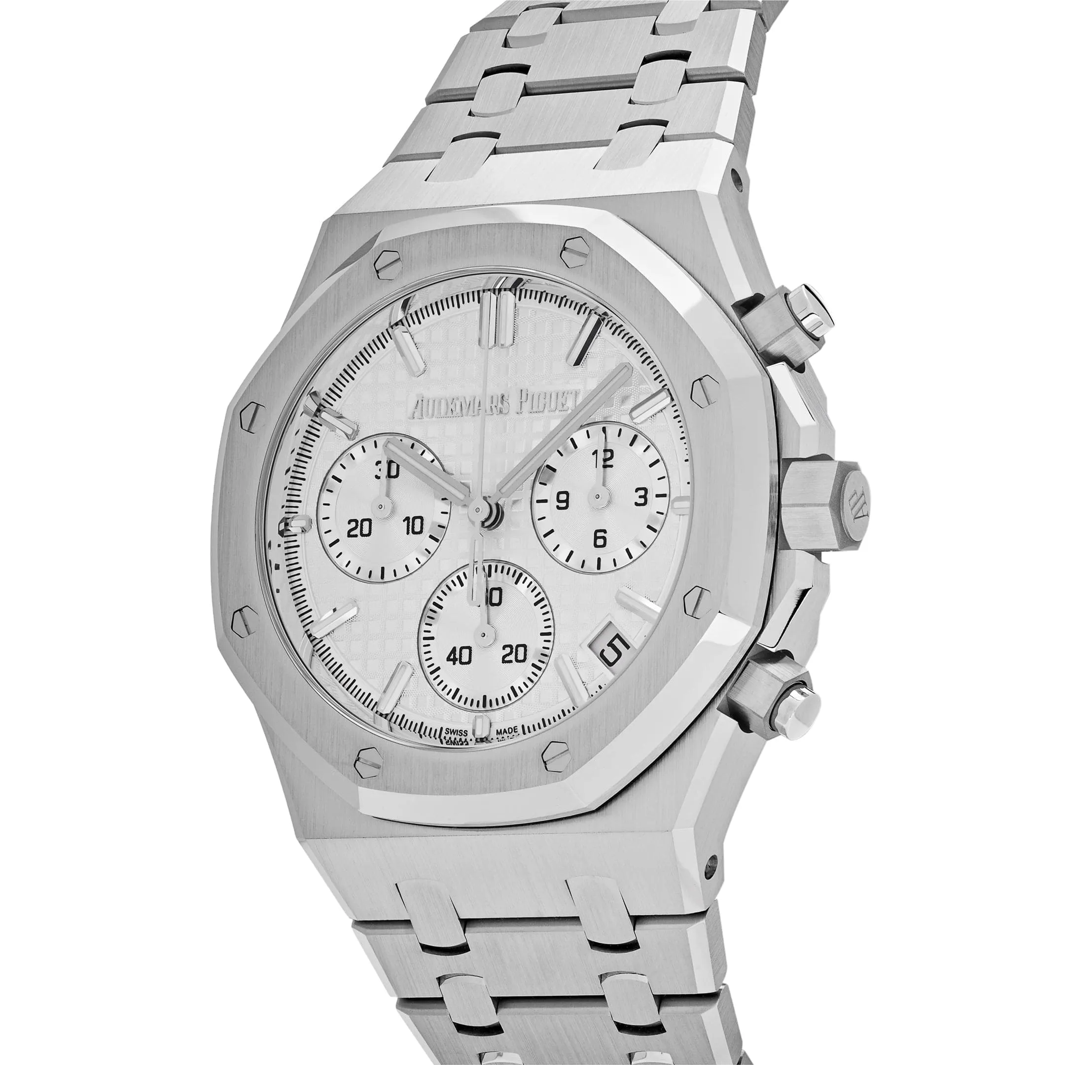 Audemars Piguet Royal Oak 26240ST.OO.1320ST.07 Selfwinding Chronograph Stainless Steel White Dial