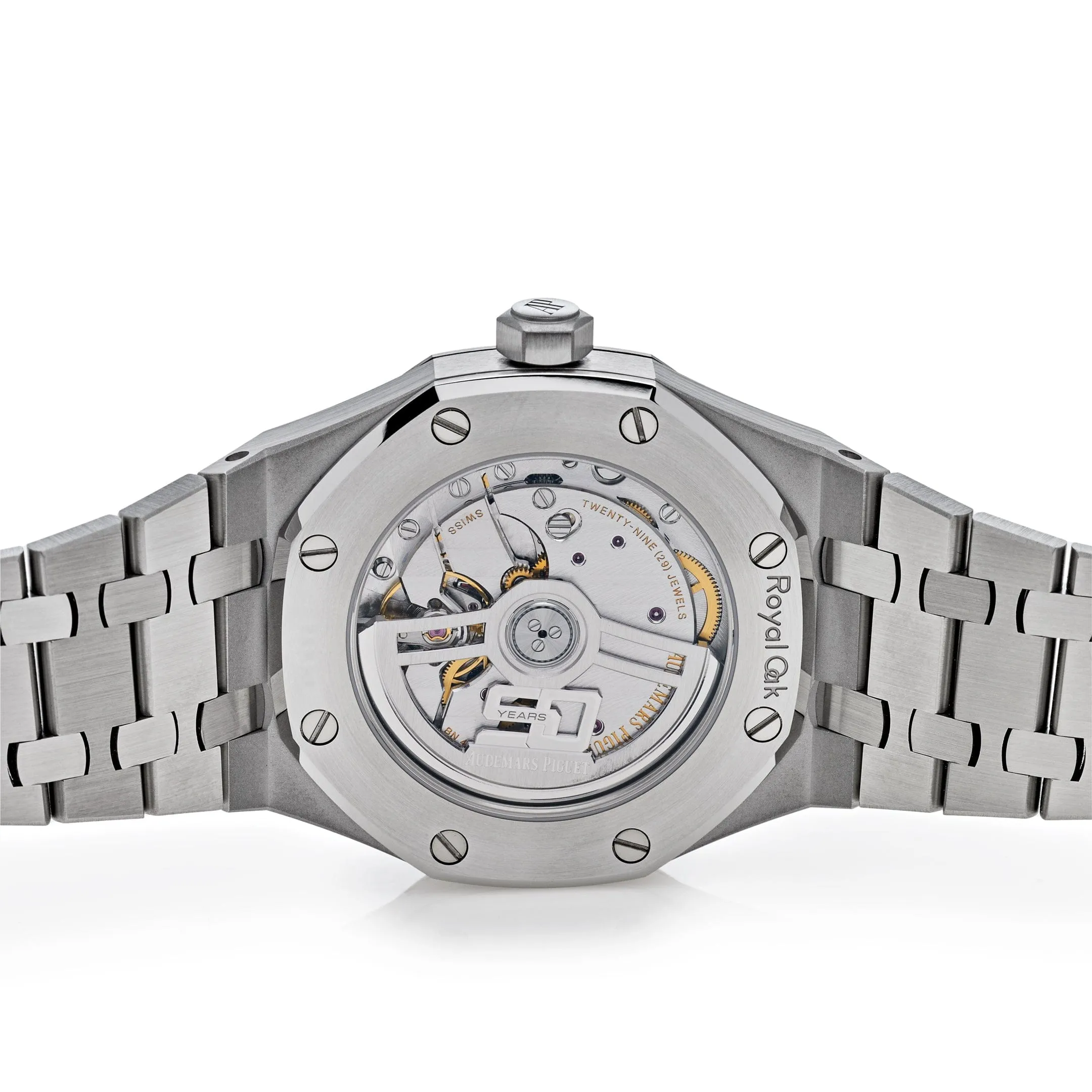 Audemars Piguet Royal Oak Selfwinding 15551ST.ZZ.1356ST.02 "50th Anniversary" Blue Dial Diamond Bezel