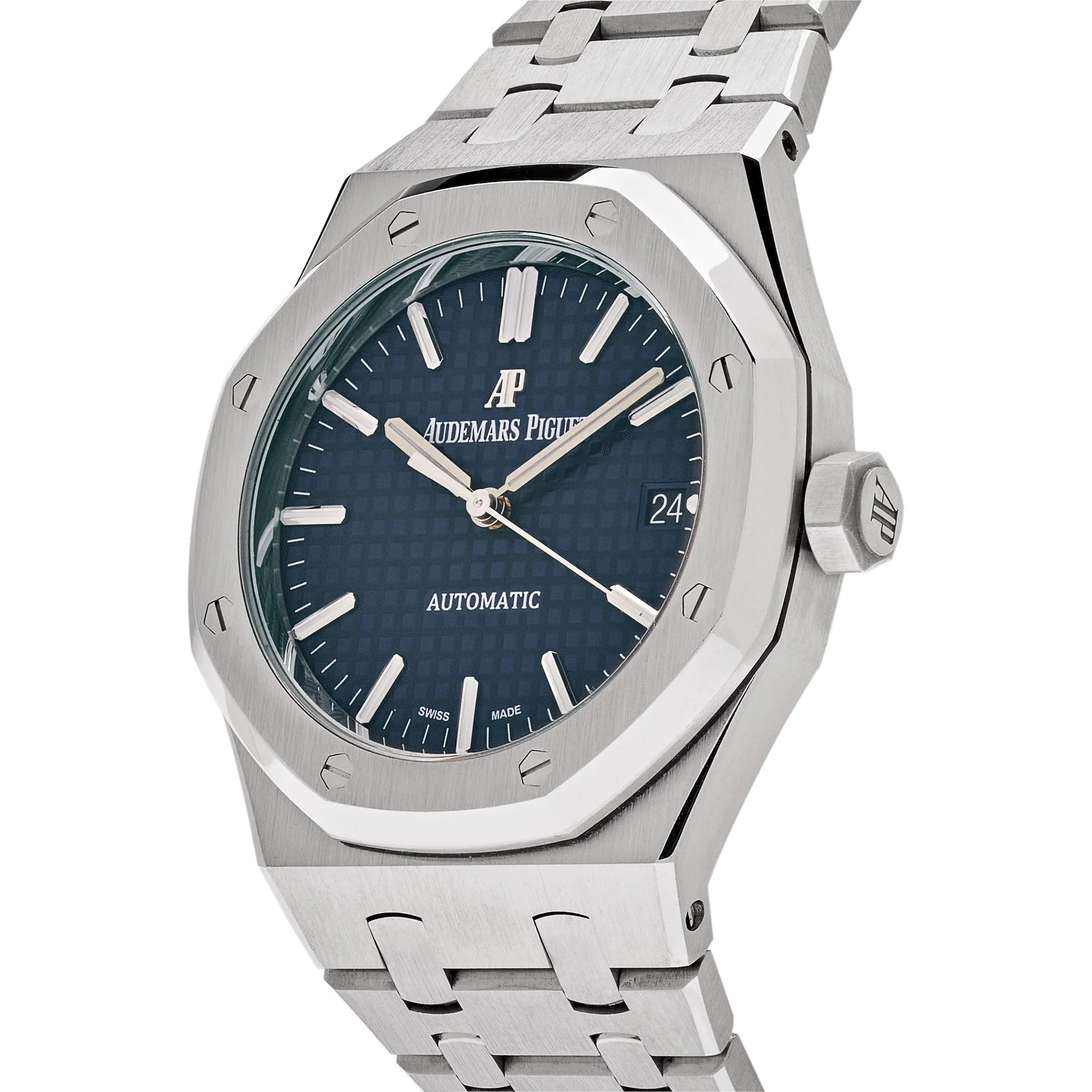 Audemars Piguet Royal Oak Selfwinding Steel Blue Dial 37mm 15450ST.OO.1256ST.03