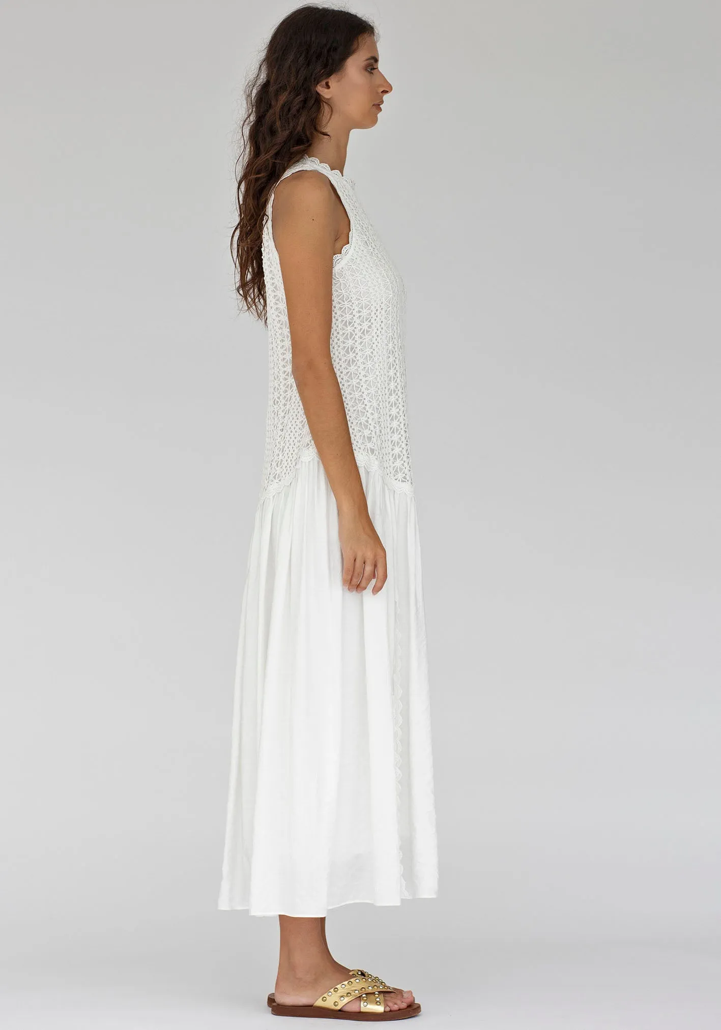 Augustine Lace Bodice Maxi Dress