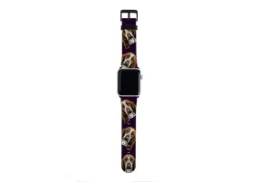 Basset Hound Purple Apple Watch Strap