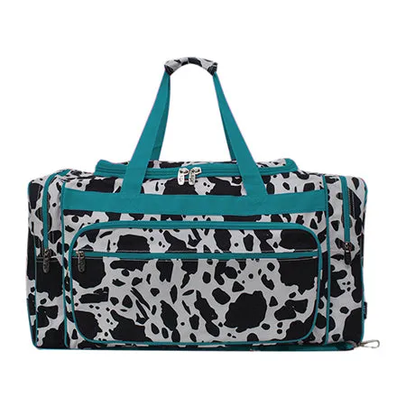 Black Cow Turquoise NGIL Canvas 23" Duffle Bag