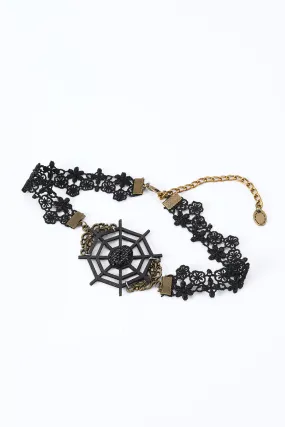 Black Lace Halloween Choker