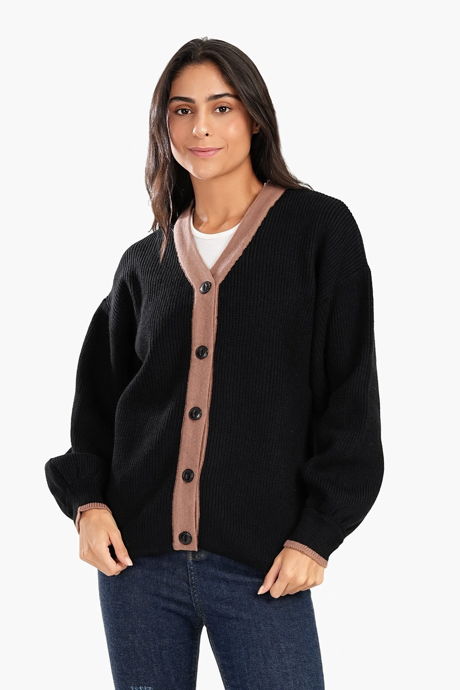 Black Trico Lounge Cardigan