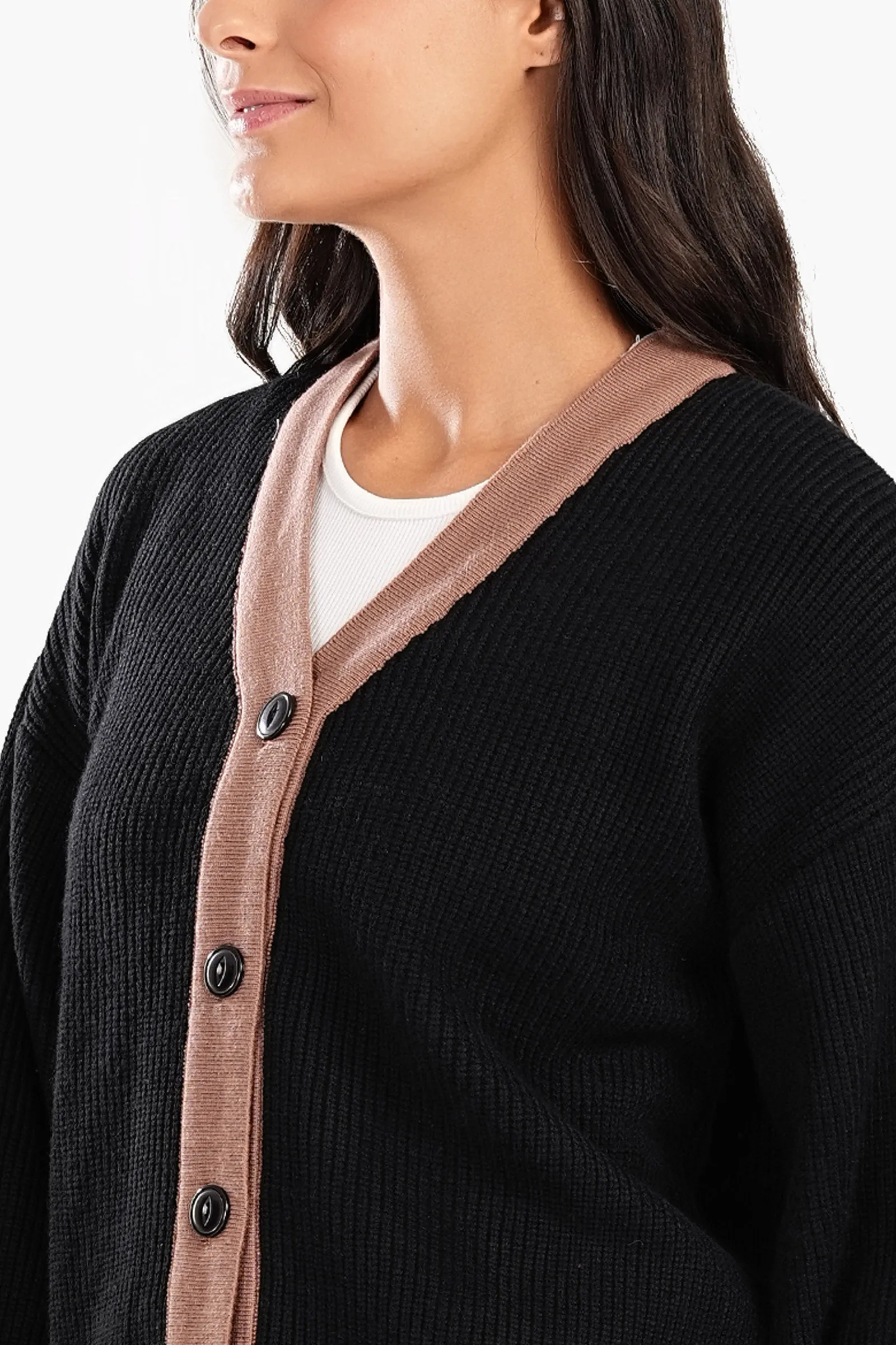 Black Trico Lounge Cardigan