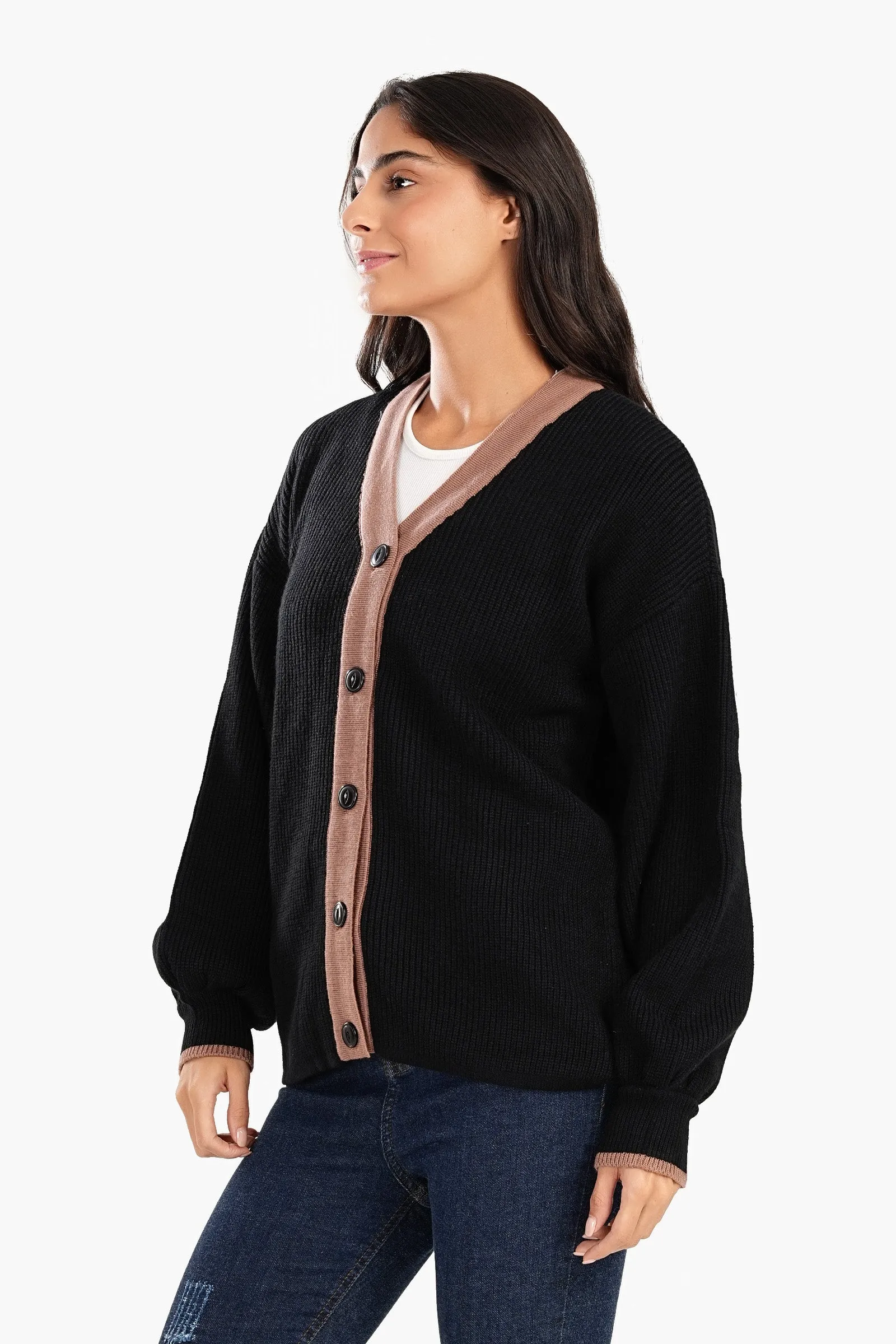 Black Trico Lounge Cardigan