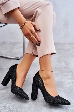 Block heel pumps Step in style