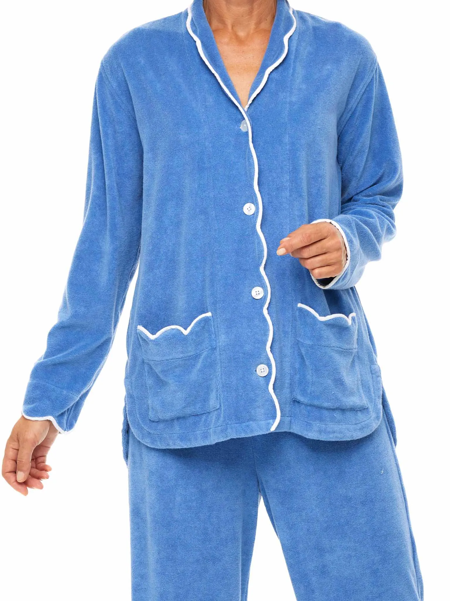 Blue French Terry Pajamas