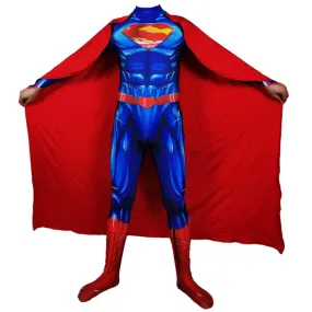 Blue SUPERMAN Jumpsuit Costume (cape included)