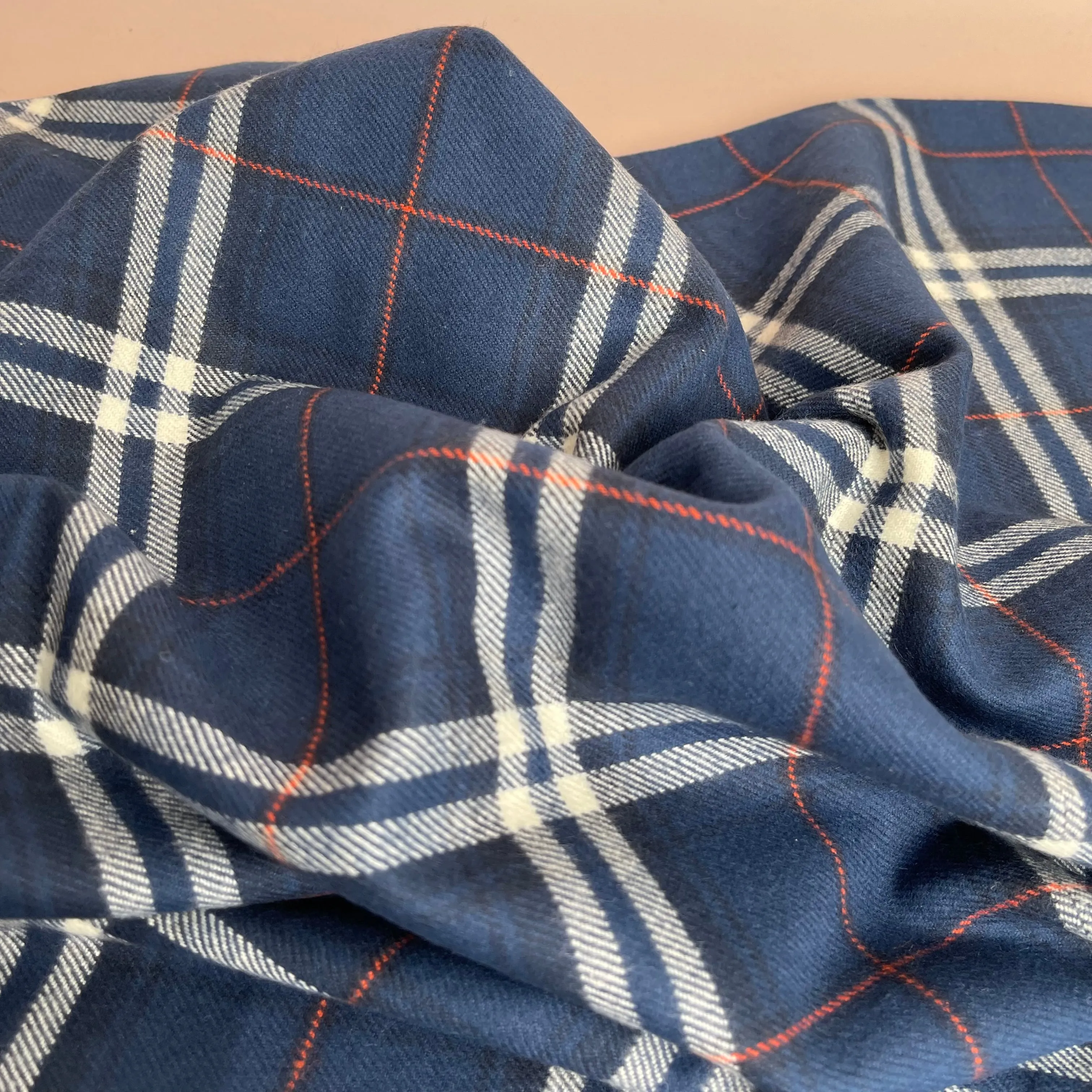 Blue Tahoe Cotton Flannel