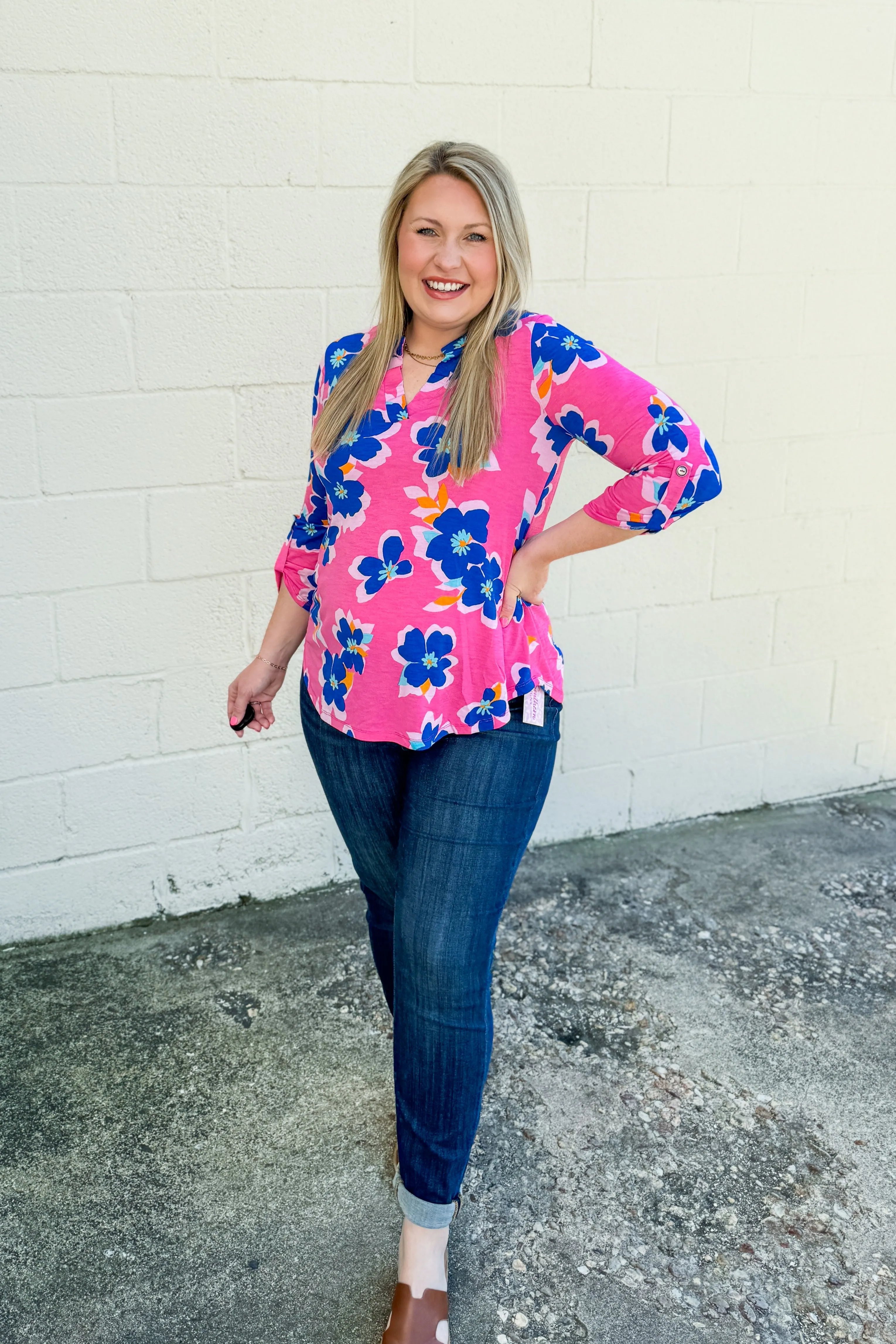 Bold Beginnings Floral Lizzy Top