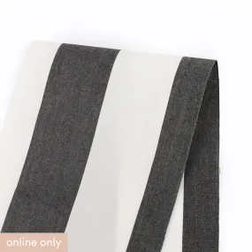 Bold Stripe Cotton / Nylon - Black / White