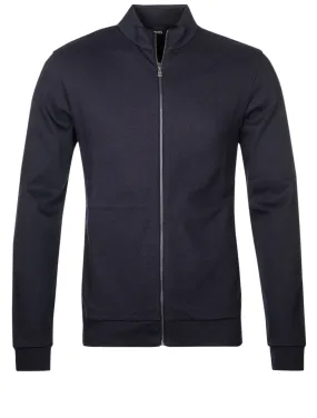 Boss Skiles Full Zip Sweatshirt Blue