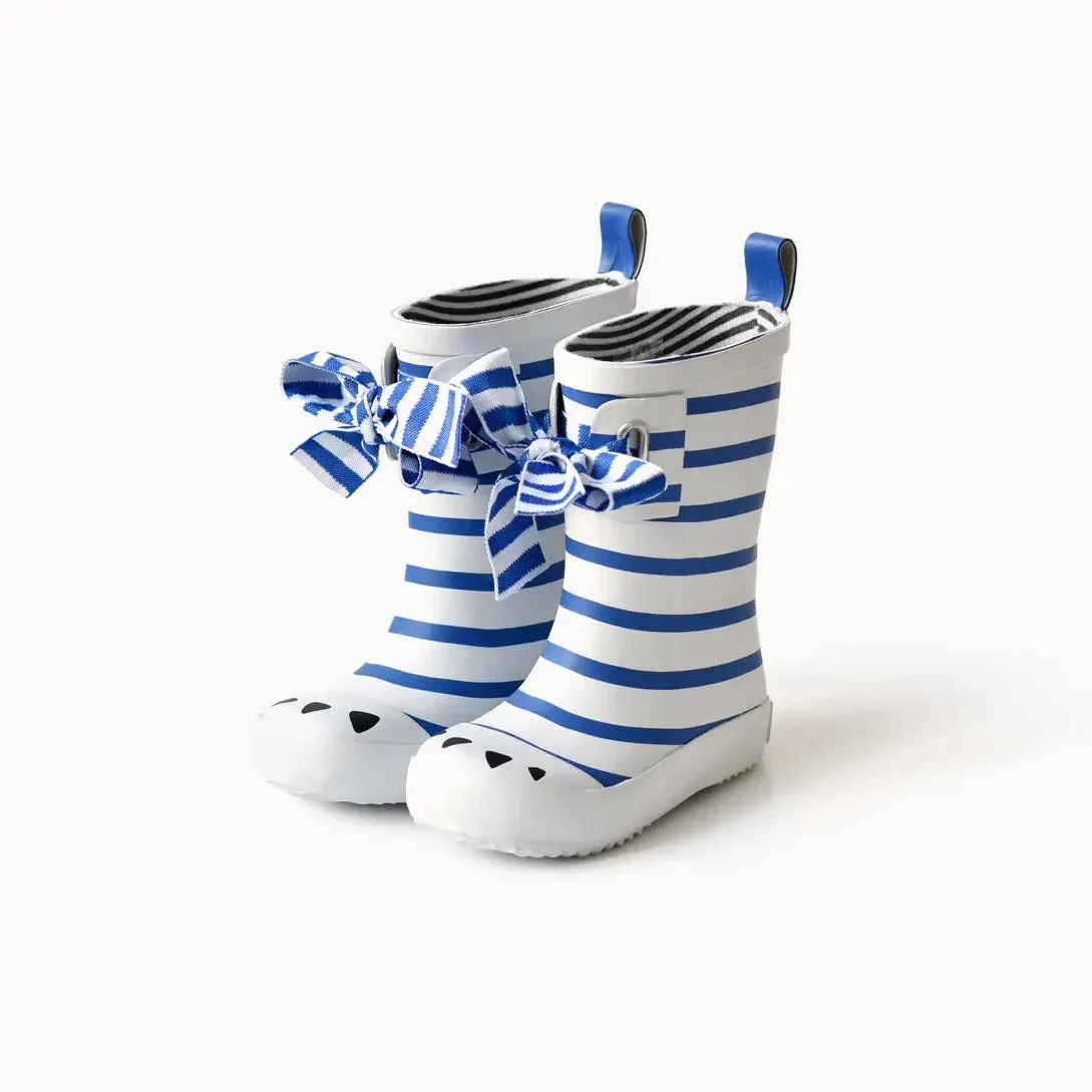 BOXBO Kerran Marine-Stripe Kids Rainboots