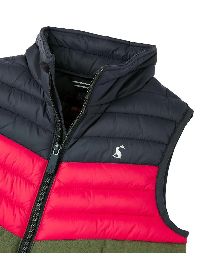 Boys Crofton Colourblock Packable Gilet  | Joules