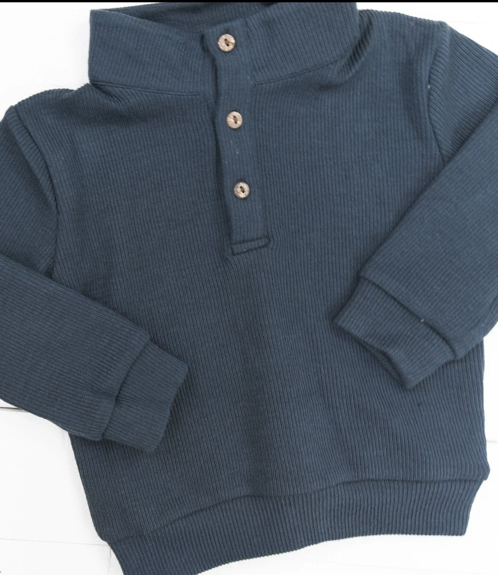 Boys Drew 3/4 Button Pullover