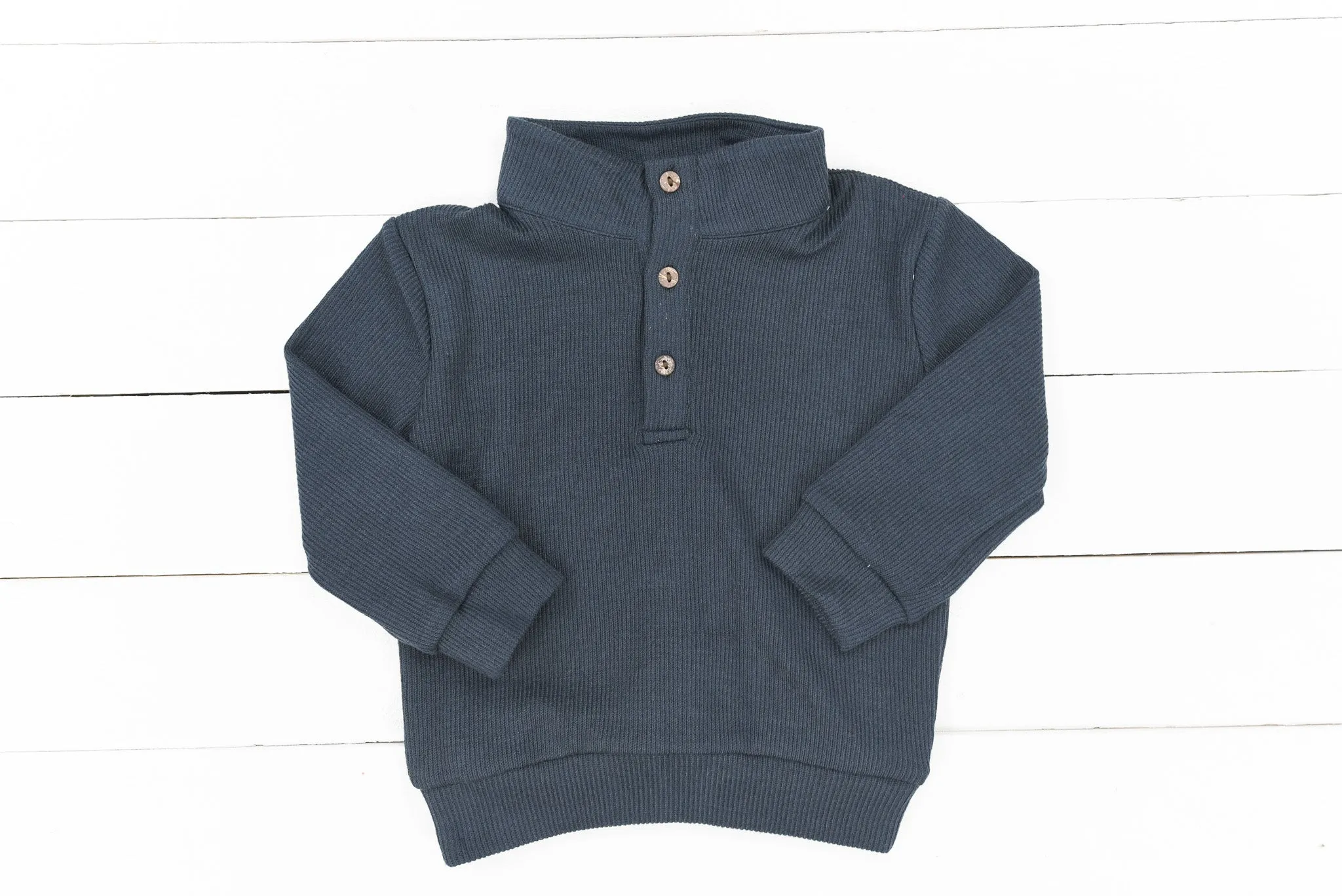 Boys Drew 3/4 Button Pullover