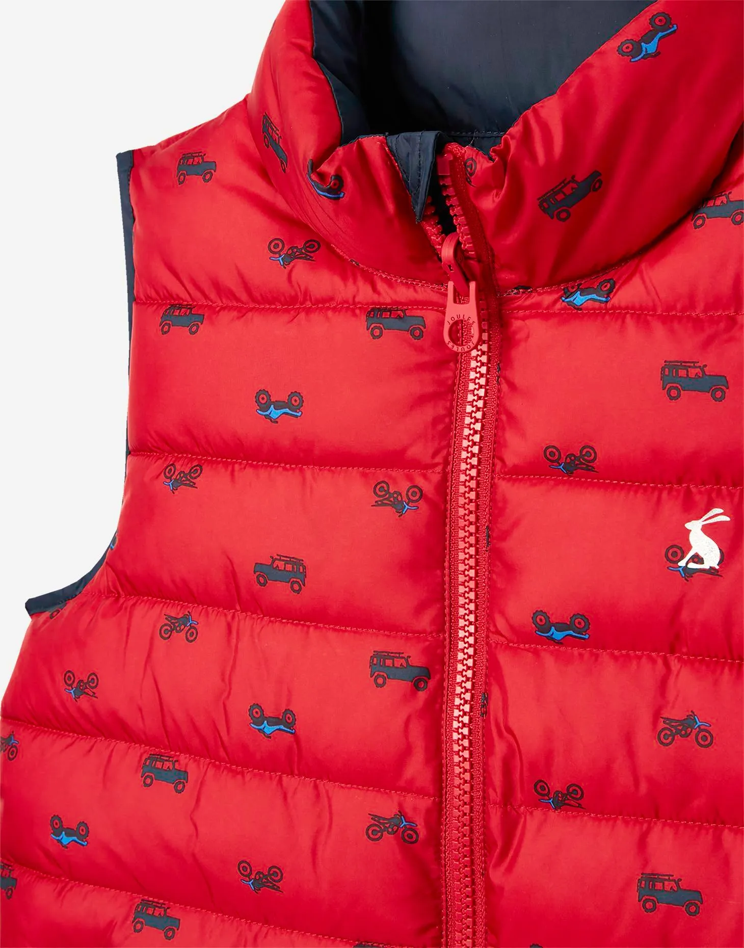 Boys Flip It Reversible Printed Gilet | Joules