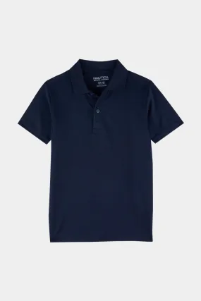 Boys Short Sleeve Performance Polo T-Shirt