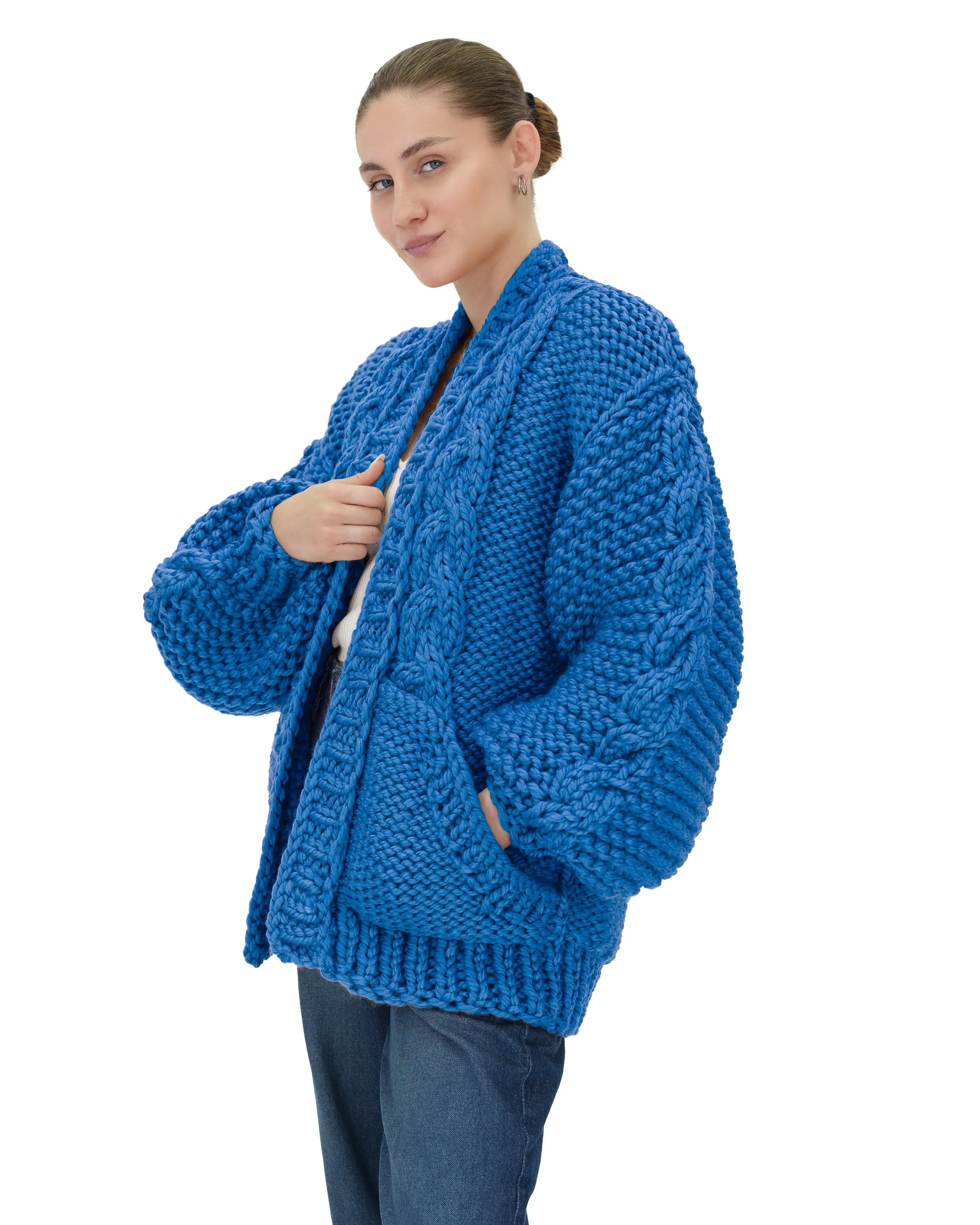 Braided Pocket Cardigan