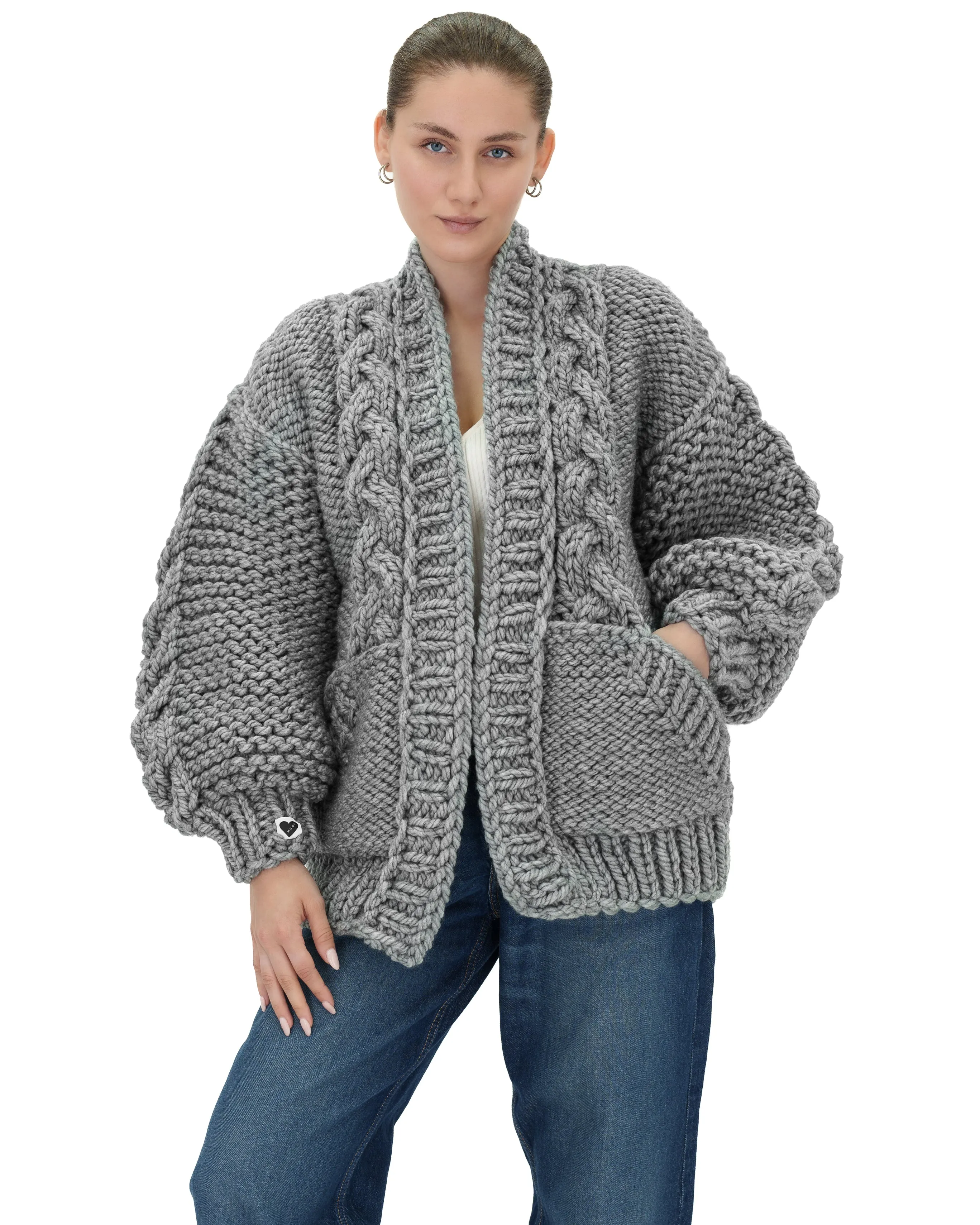 Braided Pocket Cardigan