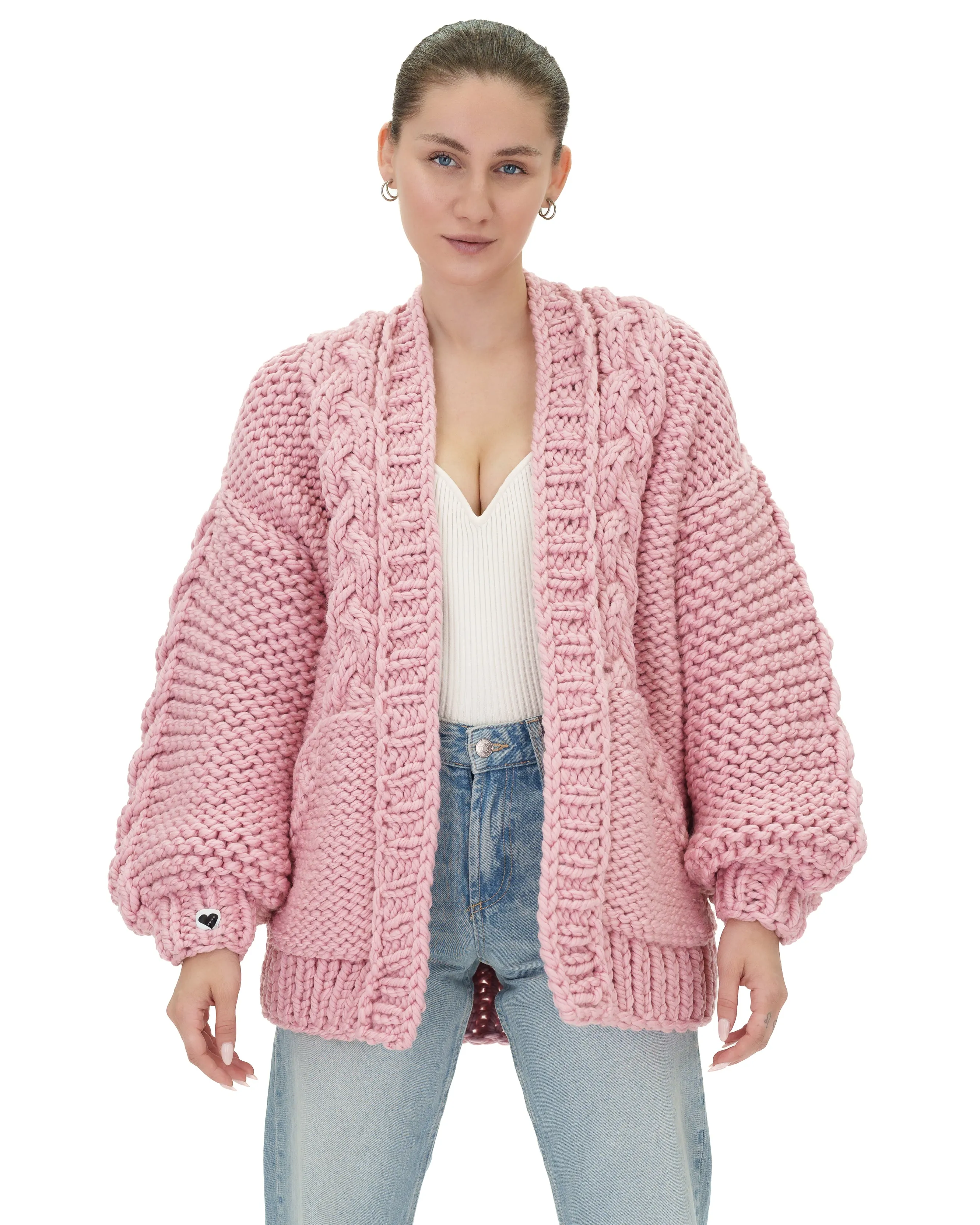 Braided Pocket Cardigan