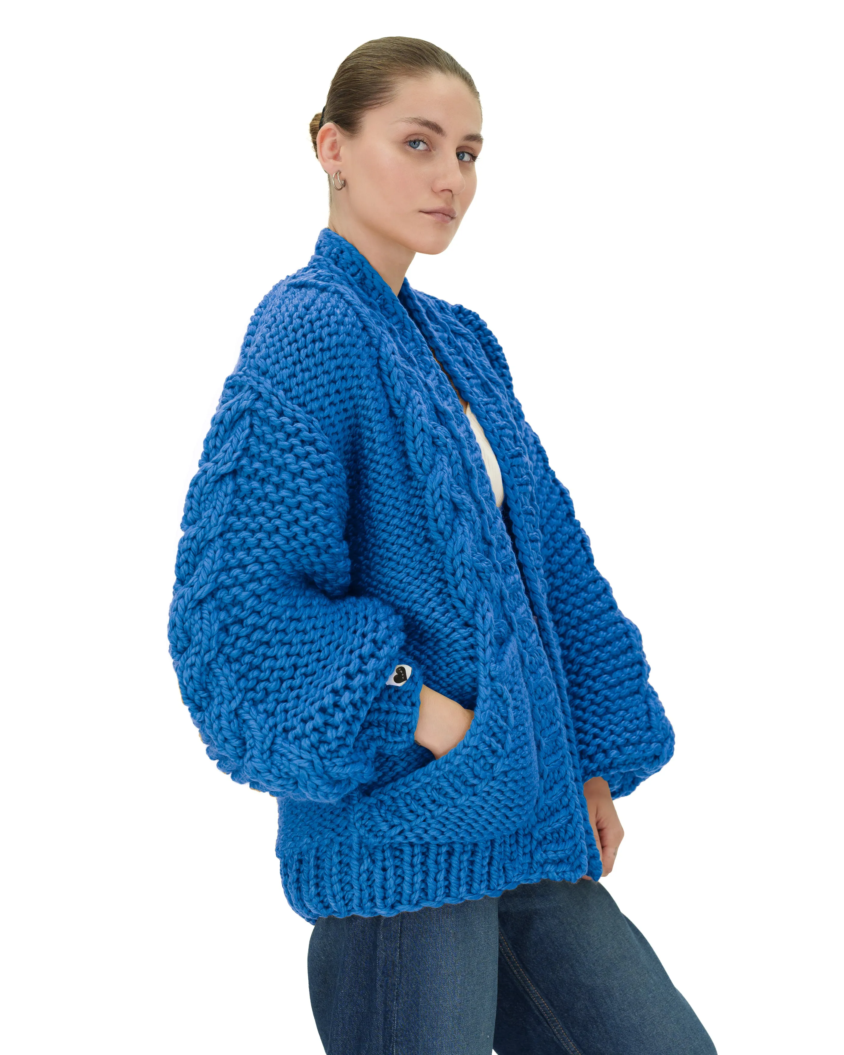 Braided Pocket Cardigan