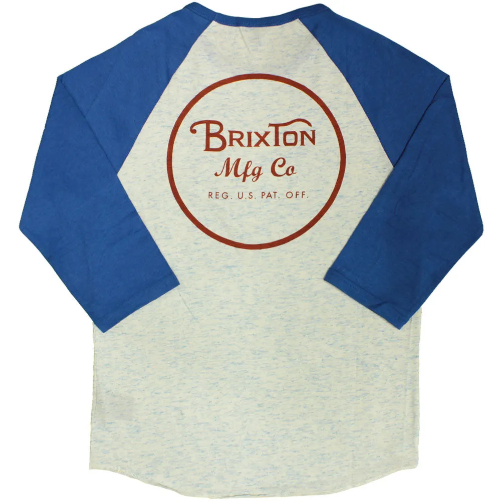 Brixton Wheeler 3/4 Sleeve Baseball T-Shirt Royal