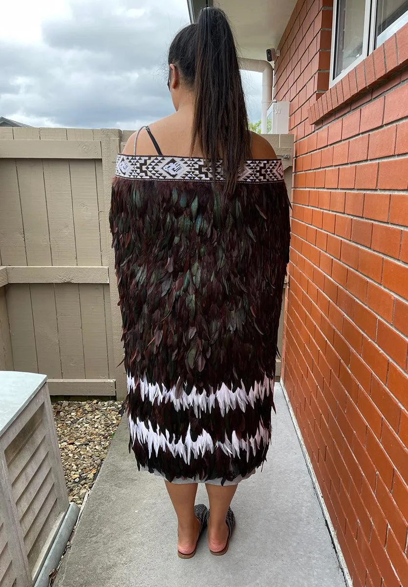 Brown Maori Feather Korowai Cloak