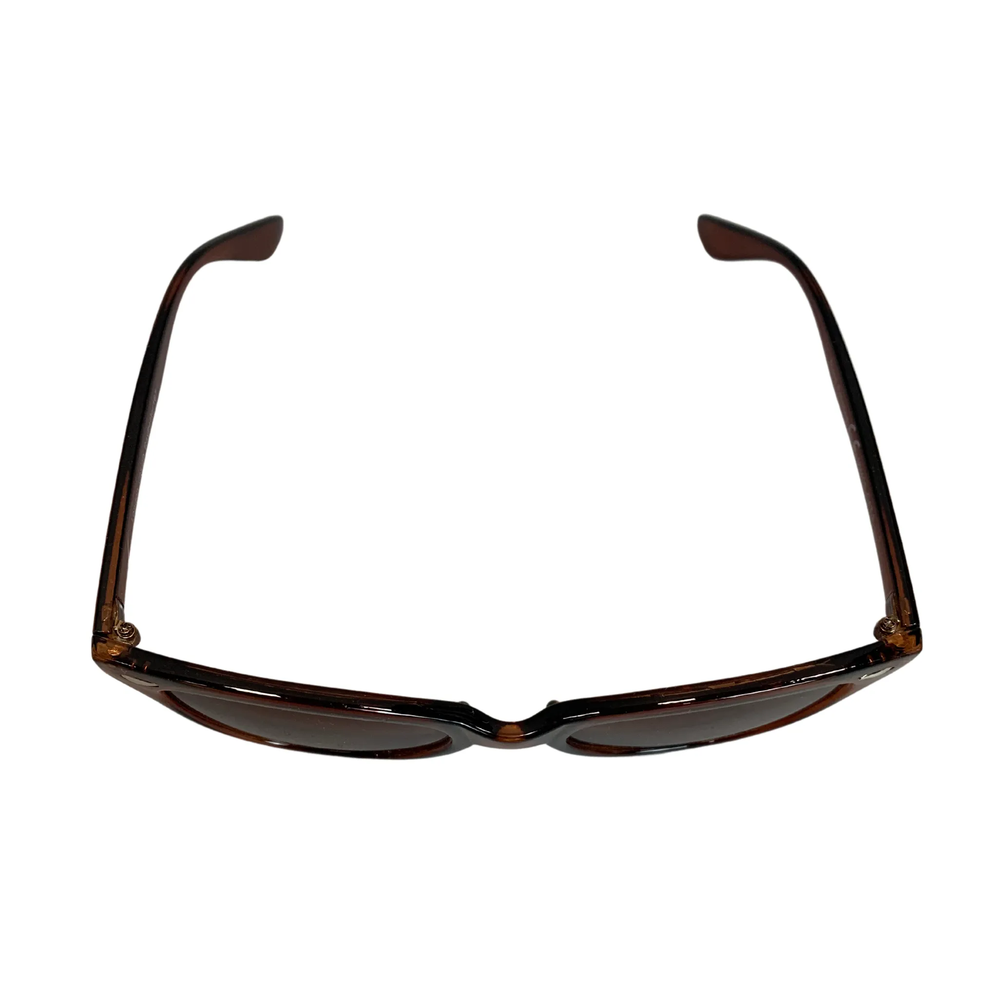 BROWN ROUND OVAL VINTAGE STYLE 60s SUNGLASSES