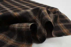 Brown Tartan Wool for Winter Garments