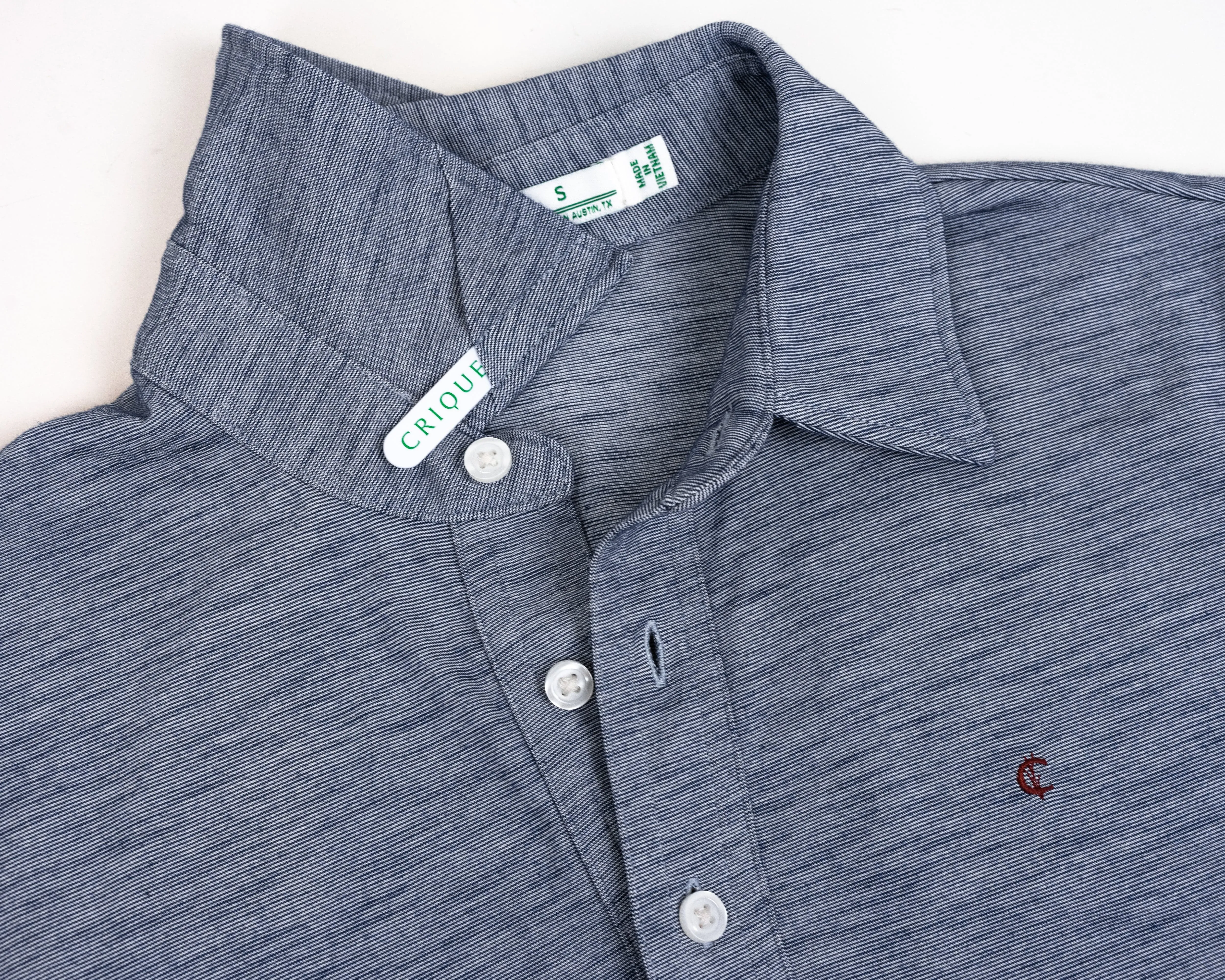 brrr° Long Sleeve Range Polo - Sapphire Blue