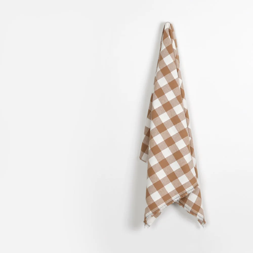 Buffalo Check Brushed Cotton - Noix / Milk