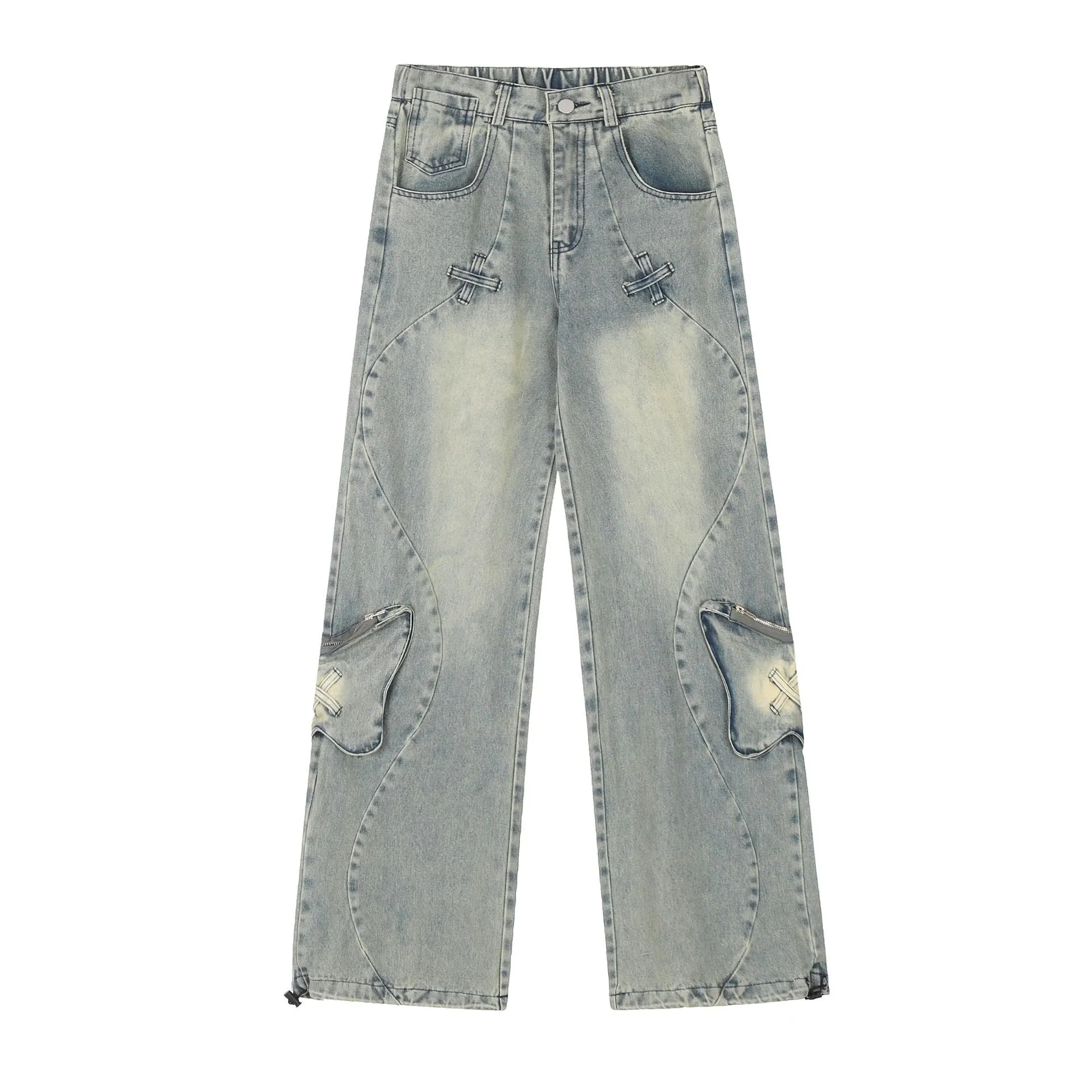 Butterfly | Vintage American Style Drawstring Jeans