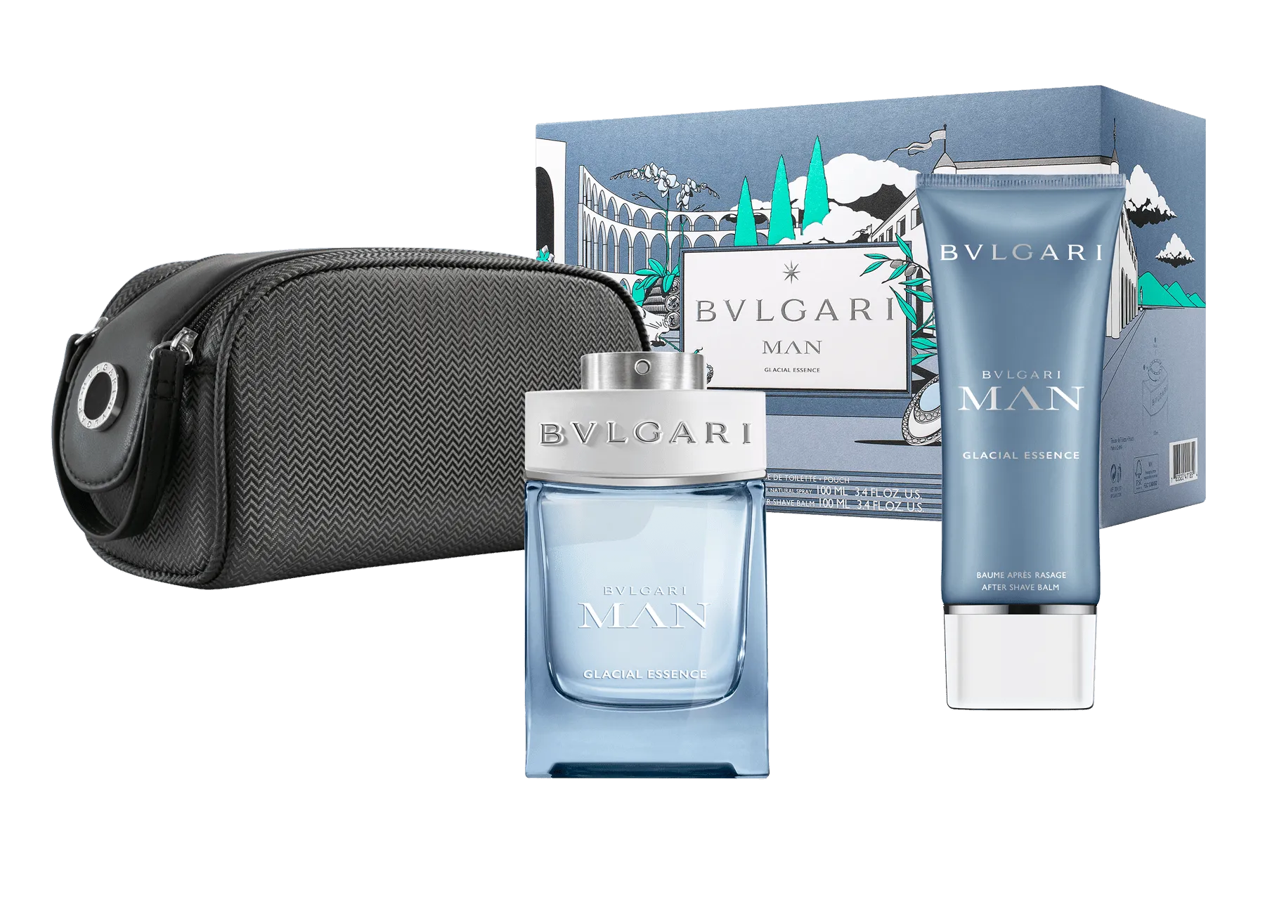 Bvlgari Man Glacial Essence Gift set of 3 Pcs