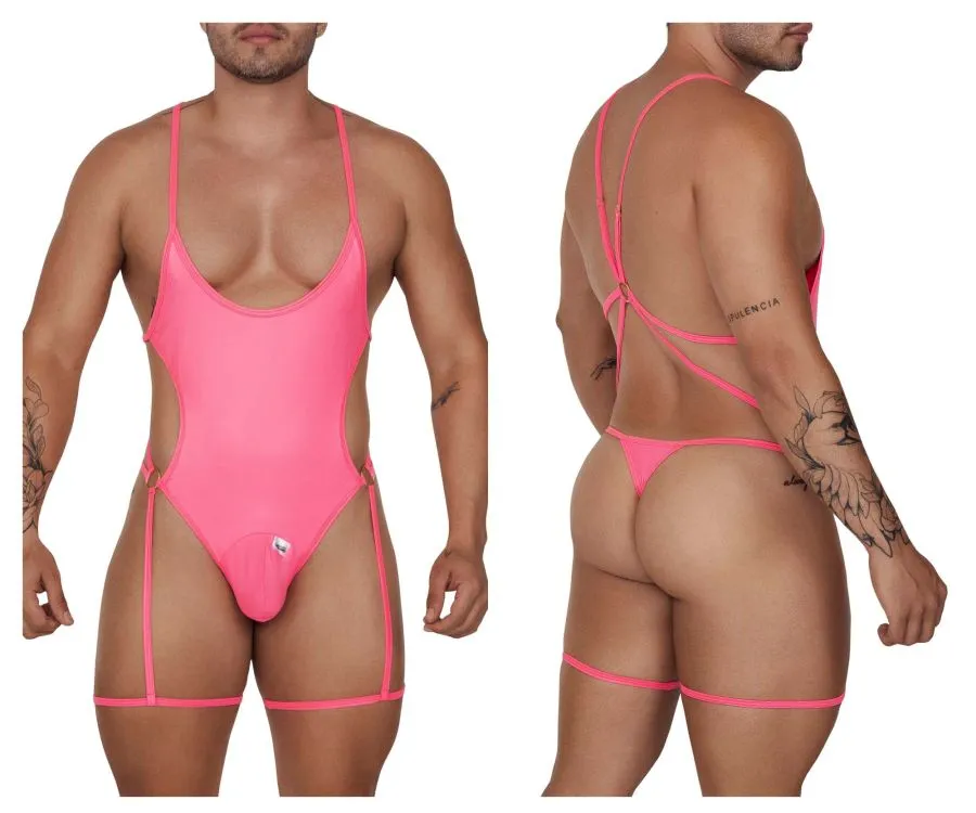 CandyMan 99697 Garter Bodysuit Color Pink