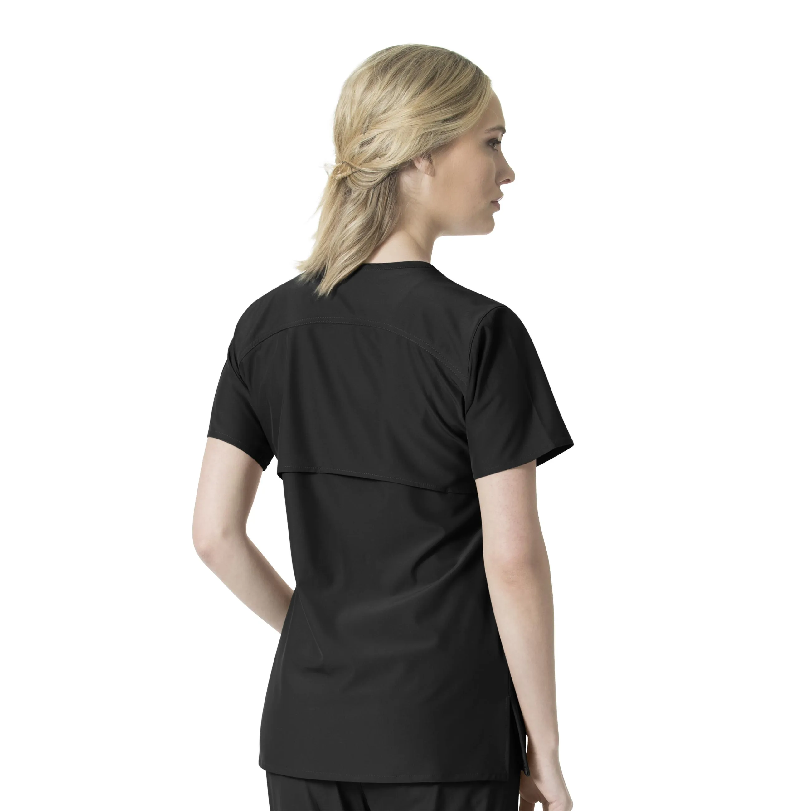 Carhartt Force Liberty Women's Multi-Pocket V-Neck Scrub Top - Black