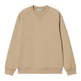 CARHARTT WIP SUDADERA CHASE SWEATSHIRT SABLE / GOLD