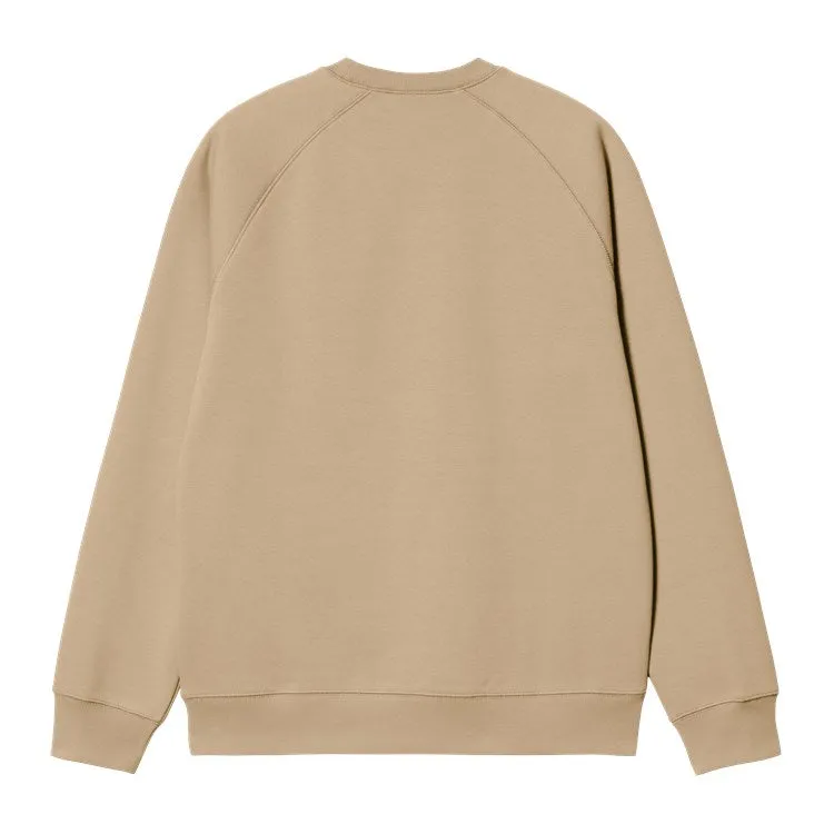 CARHARTT WIP SUDADERA CHASE SWEATSHIRT SABLE / GOLD