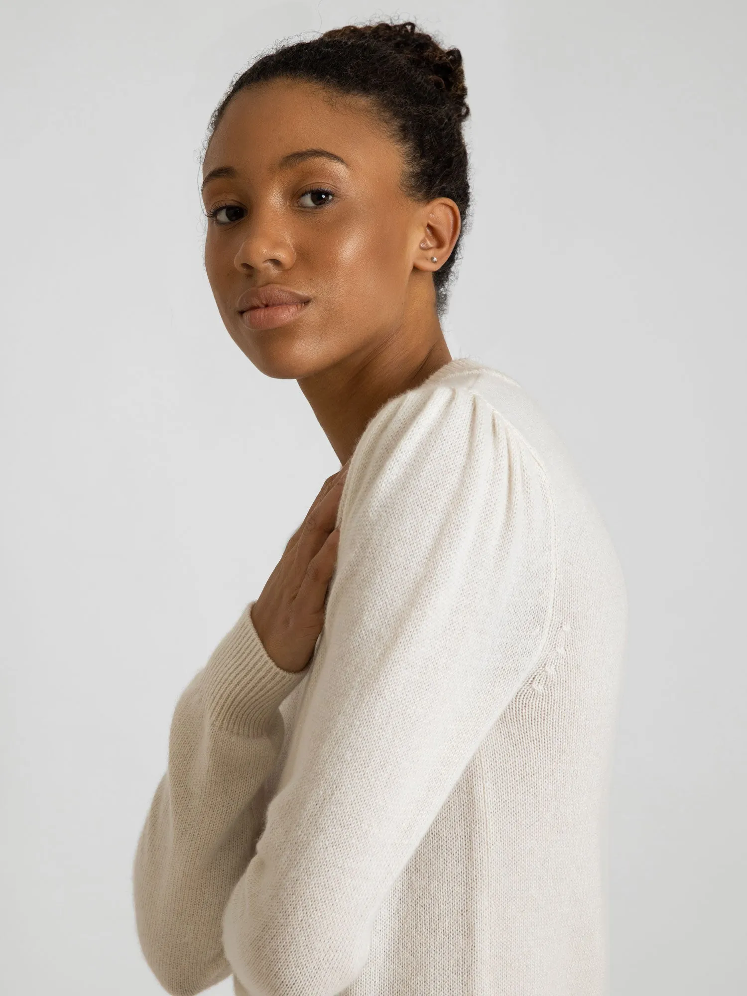 Cashmere sweater "Lola" - white