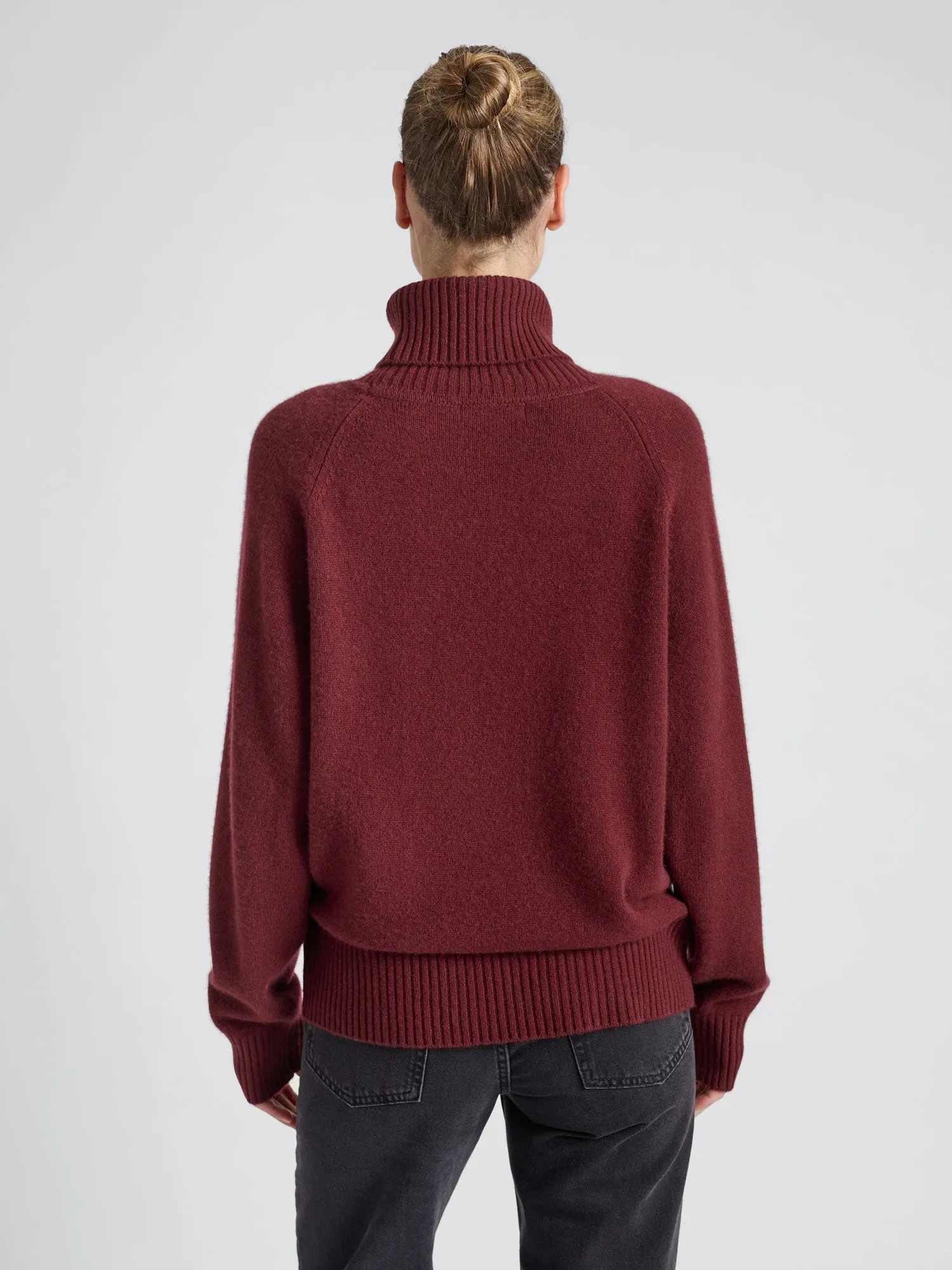 cashmere sweater "Milano" - Bordeaux