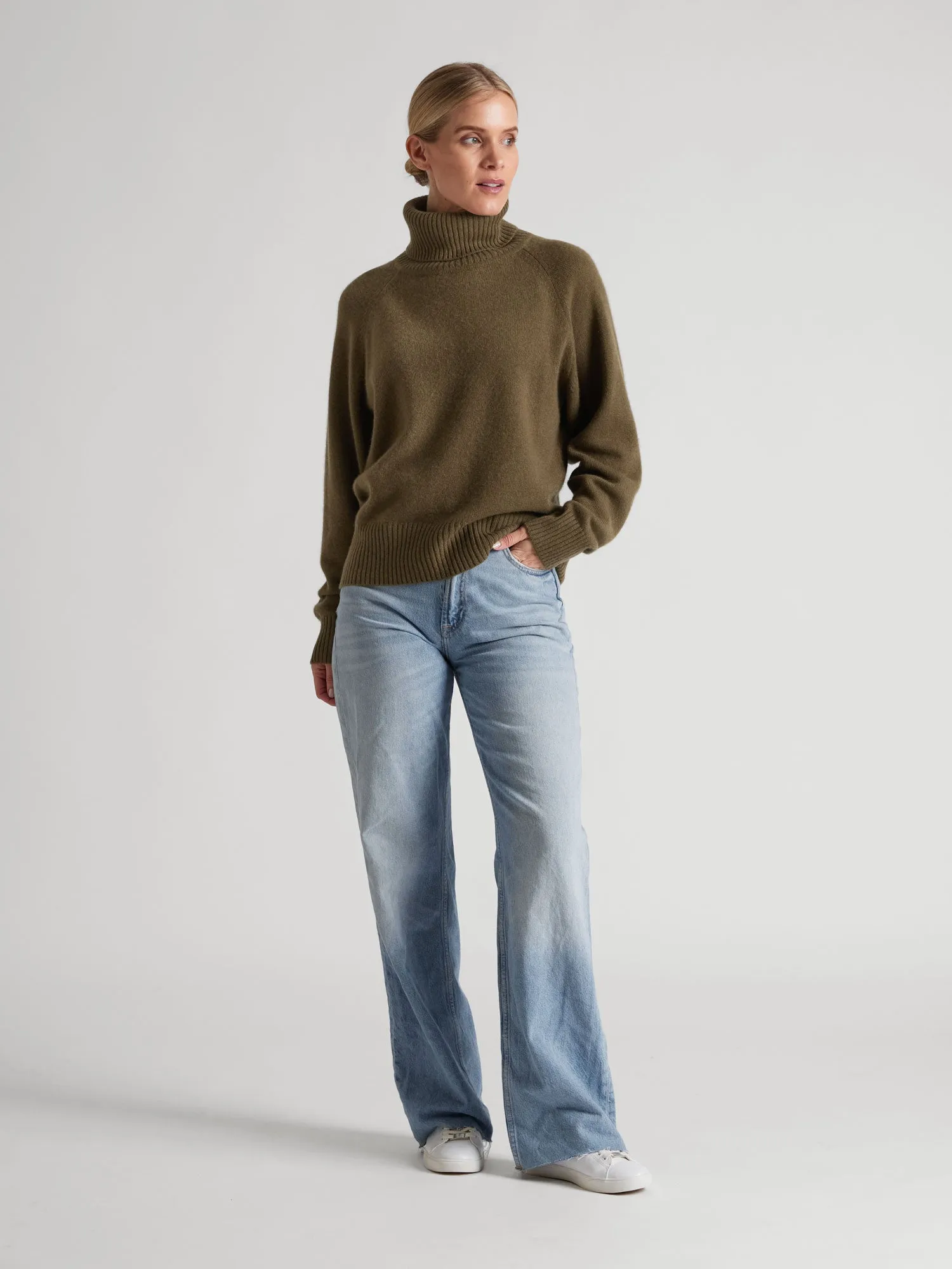 Cashmere sweater "Milano" - hunter